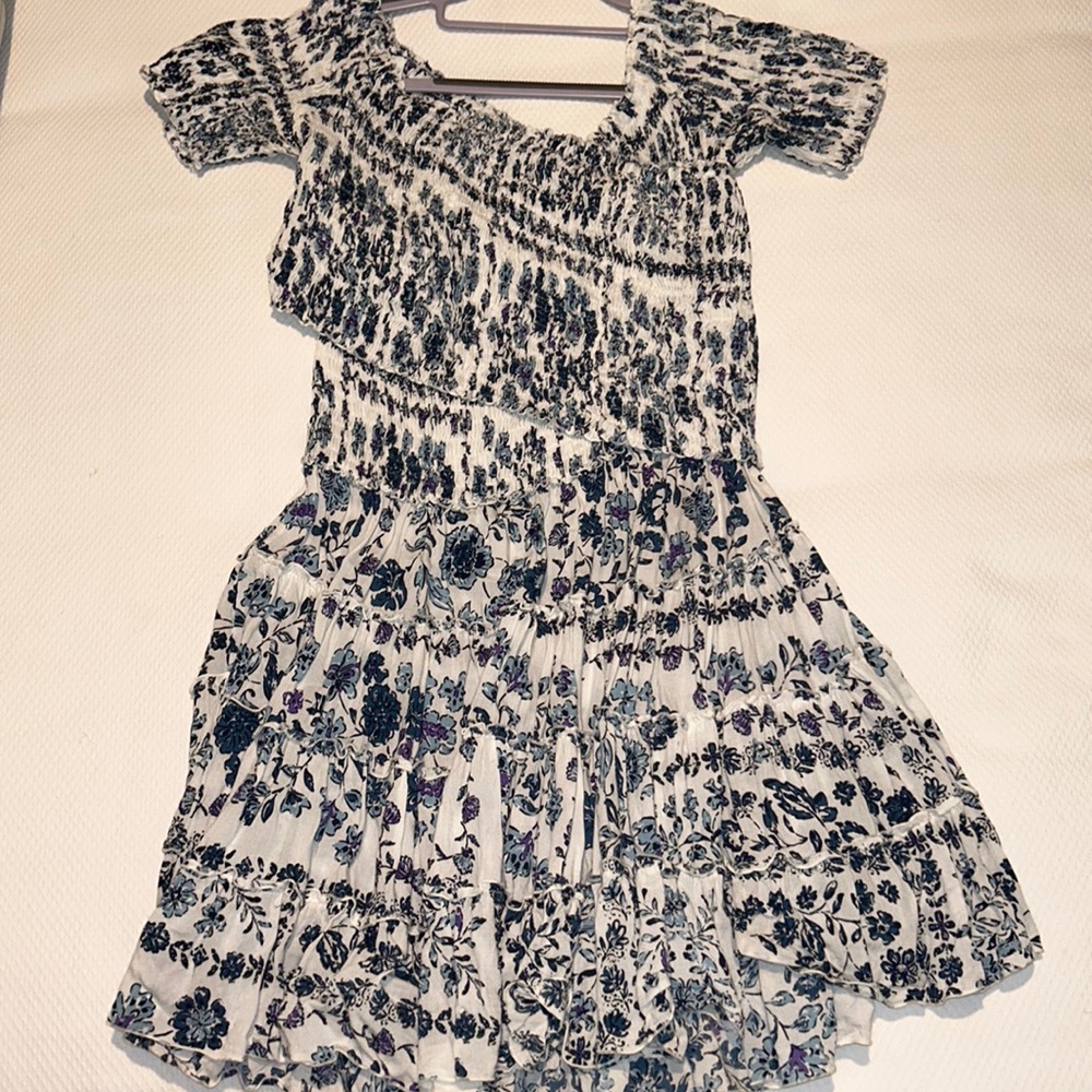 Poupette St. Barth blue flower dress